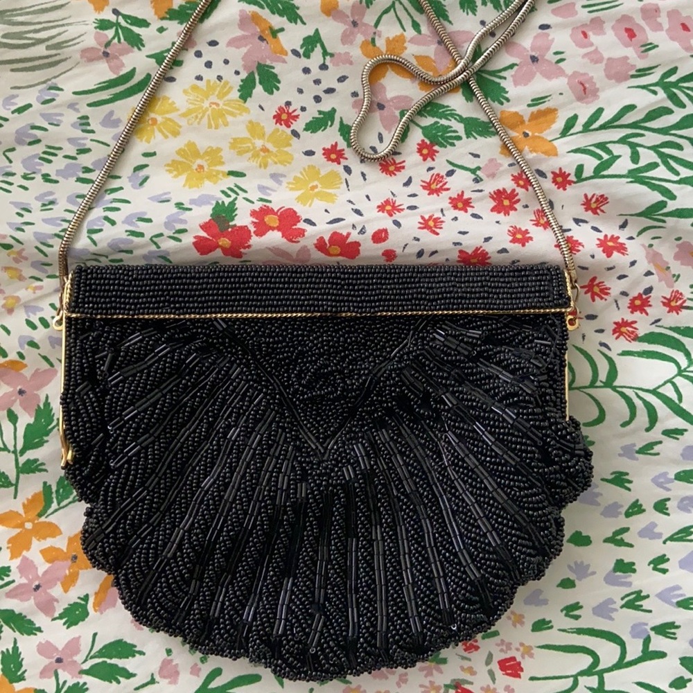 Black Beaded Walborg Bag